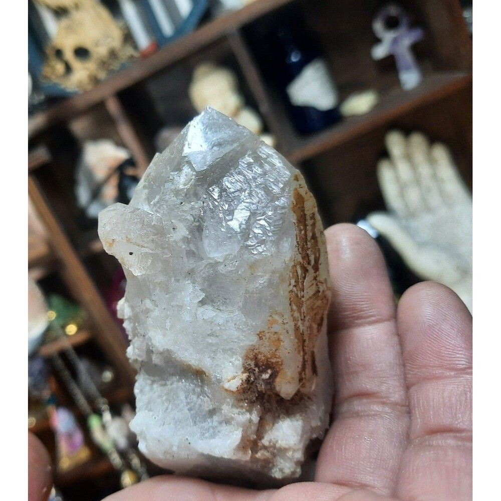Etched  Quartz Crystal Point